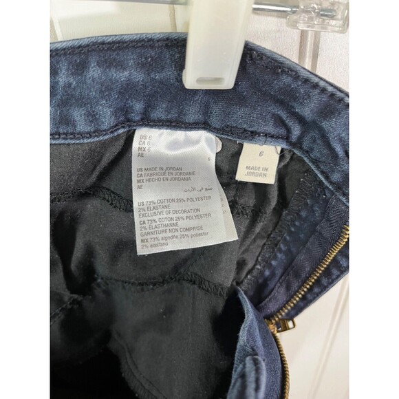 Style and Co Jeans Women Sz 6 Straight Leg Blue Stretch Denim Mid Rise Dark Wash - Picture 5 of 7